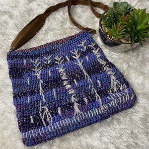 CHAN LUU Silk Woven Crossbody Bag